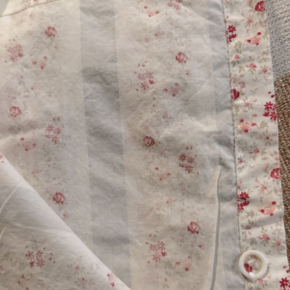 Rachel Ashwell SIMPLY SHABBY CHIC DITSY DAISY FLORAL STRIPE Balloon Shade - Picture 7 of 8